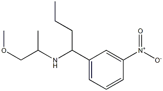 (1-methoxypropan-2-yl)[1-(3-nitrophenyl)butyl]amine Struktur