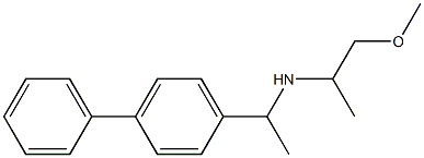 (1-methoxypropan-2-yl)[1-(4-phenylphenyl)ethyl]amine Struktur