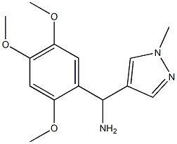 (1-methyl-1H-pyrazol-4-yl)(2,4,5-trimethoxyphenyl)methanamine Struktur