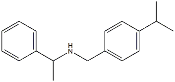 (1-phenylethyl)({[4-(propan-2-yl)phenyl]methyl})amine Struktur