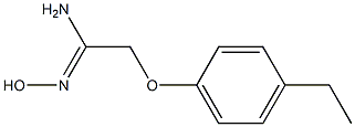 (1Z)-2-(4-ethylphenoxy)-N'-hydroxyethanimidamide Struktur