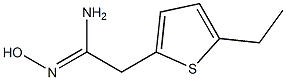 (1Z)-2-(5-ethylthien-2-yl)-N'-hydroxyethanimidamide Struktur