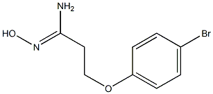 (1Z)-3-(4-bromophenoxy)-N'-hydroxypropanimidamide Struktur