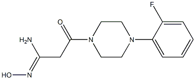 (1Z)-3-[4-(2-fluorophenyl)piperazin-1-yl]-N'-hydroxy-3-oxopropanimidamide Struktur