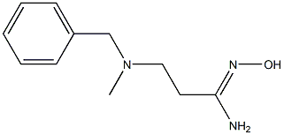 (1Z)-3-[benzyl(methyl)amino]-N'-hydroxypropanimidamide Struktur