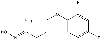 (1Z)-4-(2,4-difluorophenoxy)-N'-hydroxybutanimidamide Struktur