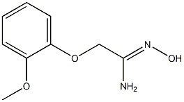 (1Z)-N'-hydroxy-2-(2-methoxyphenoxy)ethanimidamide Struktur