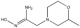 (1Z)-N'-hydroxy-2-(2-methylmorpholin-4-yl)ethanimidamide Struktur