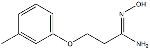 (1Z)-N'-hydroxy-3-(3-methylphenoxy)propanimidamide Struktur