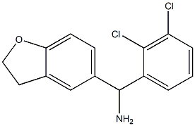 (2,3-dichlorophenyl)(2,3-dihydro-1-benzofuran-5-yl)methanamine Struktur