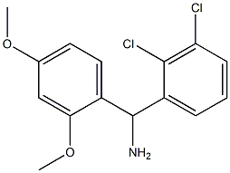 (2,3-dichlorophenyl)(2,4-dimethoxyphenyl)methanamine Struktur