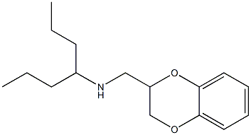 (2,3-dihydro-1,4-benzodioxin-2-ylmethyl)(heptan-4-yl)amine Struktur