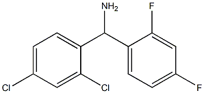 (2,4-dichlorophenyl)(2,4-difluorophenyl)methanamine Struktur