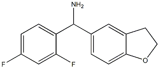 (2,4-difluorophenyl)(2,3-dihydro-1-benzofuran-5-yl)methanamine Struktur