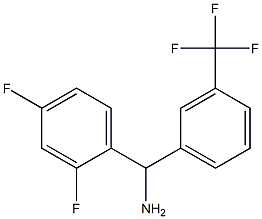 (2,4-difluorophenyl)[3-(trifluoromethyl)phenyl]methanamine Struktur