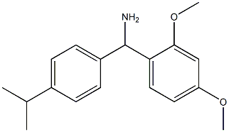 (2,4-dimethoxyphenyl)[4-(propan-2-yl)phenyl]methanamine Struktur