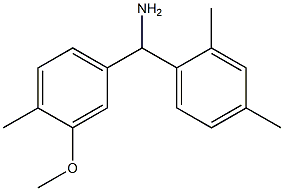 (2,4-dimethylphenyl)(3-methoxy-4-methylphenyl)methanamine Struktur