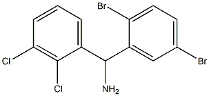 (2,5-dibromophenyl)(2,3-dichlorophenyl)methanamine Struktur