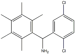 (2,5-dichlorophenyl)(2,3,4,5,6-pentamethylphenyl)methanamine Struktur