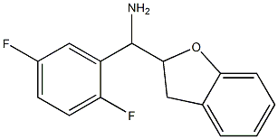 (2,5-difluorophenyl)(2,3-dihydro-1-benzofuran-2-yl)methanamine Struktur