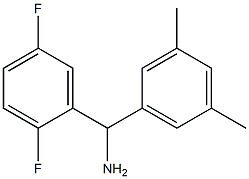 (2,5-difluorophenyl)(3,5-dimethylphenyl)methanamine Struktur