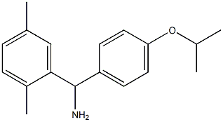 (2,5-dimethylphenyl)[4-(propan-2-yloxy)phenyl]methanamine Struktur