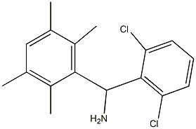 (2,6-dichlorophenyl)(2,3,5,6-tetramethylphenyl)methanamine Struktur