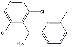 (2,6-dichlorophenyl)(3,4-dimethylphenyl)methanamine Struktur