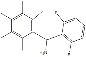 (2,6-difluorophenyl)(2,3,4,5,6-pentamethylphenyl)methanamine Struktur