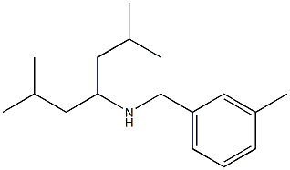 (2,6-dimethylheptan-4-yl)[(3-methylphenyl)methyl]amine Struktur