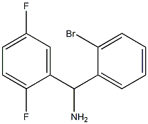 (2-bromophenyl)(2,5-difluorophenyl)methanamine Struktur