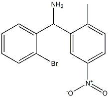 (2-bromophenyl)(2-methyl-5-nitrophenyl)methanamine Struktur