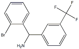 (2-bromophenyl)[3-(trifluoromethyl)phenyl]methanamine Struktur