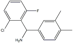 (2-chloro-6-fluorophenyl)(3,4-dimethylphenyl)methanamine Struktur