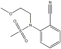 (2-cyanophenyl)-N-(2-methoxyethyl)methanesulfonamide Struktur