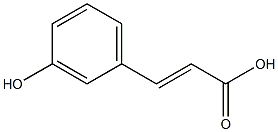 (2E)-3-(3-hydroxyphenyl)acrylic acid Struktur