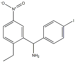 (2-ethyl-5-nitrophenyl)(4-iodophenyl)methanamine Struktur