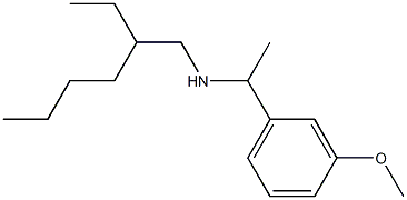 (2-ethylhexyl)[1-(3-methoxyphenyl)ethyl]amine Struktur