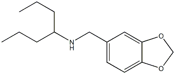 (2H-1,3-benzodioxol-5-ylmethyl)(heptan-4-yl)amine Struktur