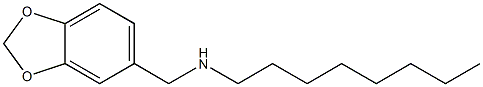 (2H-1,3-benzodioxol-5-ylmethyl)(octyl)amine Struktur