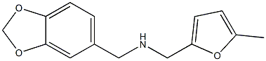 (2H-1,3-benzodioxol-5-ylmethyl)[(5-methylfuran-2-yl)methyl]amine Struktur