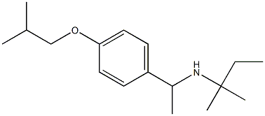 (2-methylbutan-2-yl)({1-[4-(2-methylpropoxy)phenyl]ethyl})amine Struktur