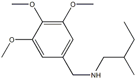 (2-methylbutyl)[(3,4,5-trimethoxyphenyl)methyl]amine Struktur