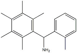 (2-methylphenyl)(2,3,4,5,6-pentamethylphenyl)methanamine Struktur