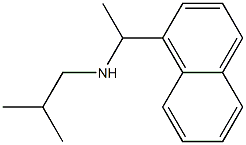 (2-methylpropyl)[1-(naphthalen-1-yl)ethyl]amine Struktur