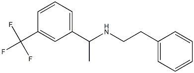 (2-phenylethyl)({1-[3-(trifluoromethyl)phenyl]ethyl})amine Struktur