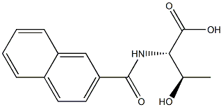 (2S,3R)-3-hydroxy-2-(2-naphthoylamino)butanoic acid Struktur