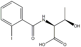 (2S,3R)-3-hydroxy-2-[(2-iodobenzoyl)amino]butanoic acid Struktur