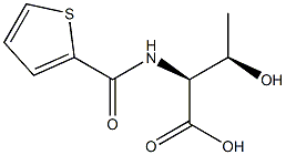 (2S,3R)-3-hydroxy-2-[(thien-2-ylcarbonyl)amino]butanoic acid Struktur