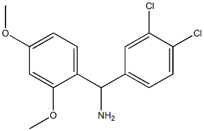 (3,4-dichlorophenyl)(2,4-dimethoxyphenyl)methanamine Struktur